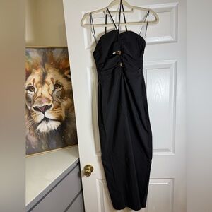 Zara Black Midi Dress